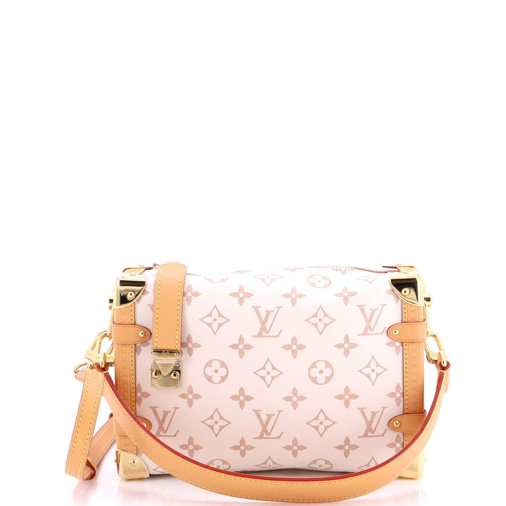 Louis Vuitton MM Side Trunk Handbag Monogram Dune Canvas
